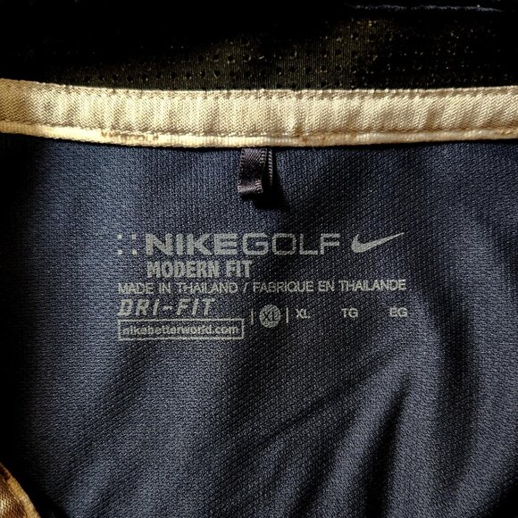 Nike Golf Illinois Fighting Illini Dri Fit Polo Shirt Mens Size XL Blue Gray - Picture 4 of 5